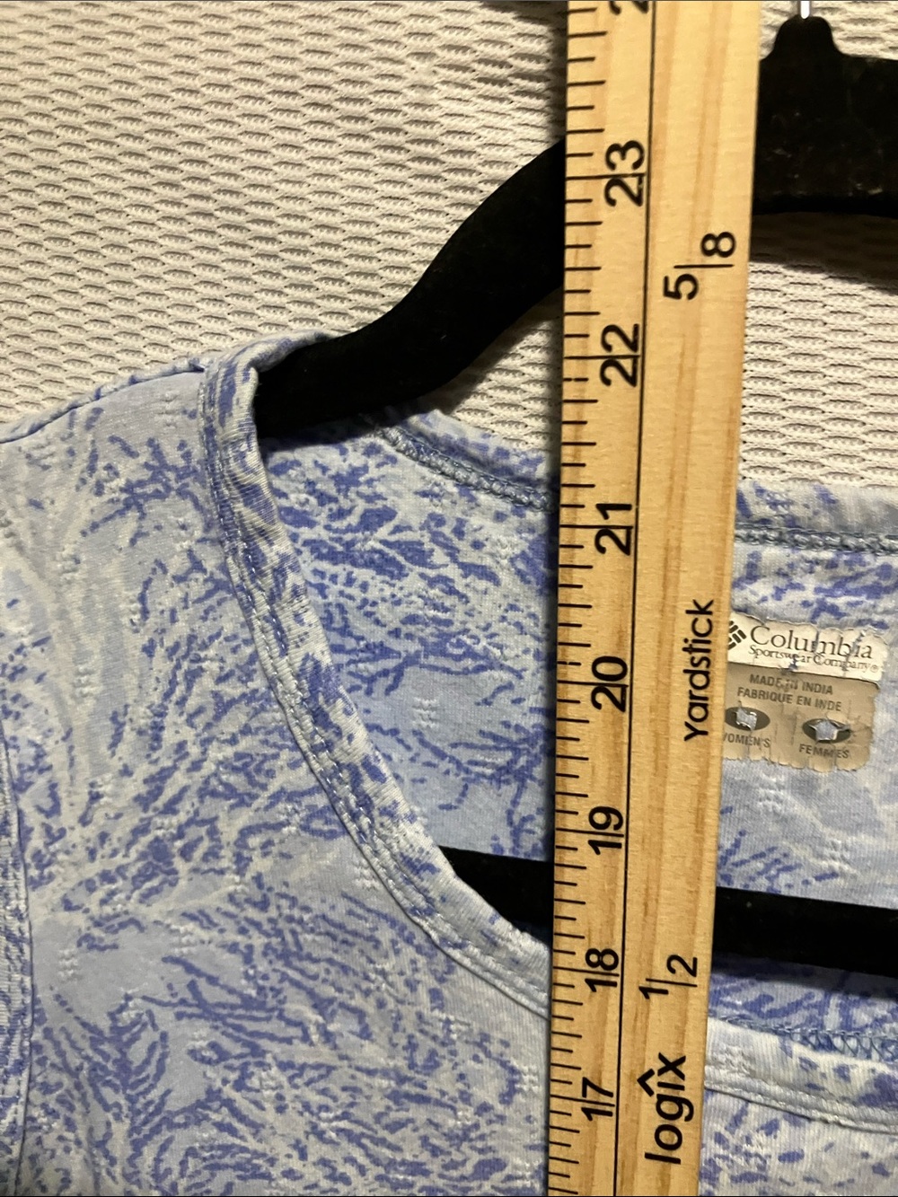 Columbia Light Blue & Periwinkle Coral-Print Tank - Picture 4 of 10